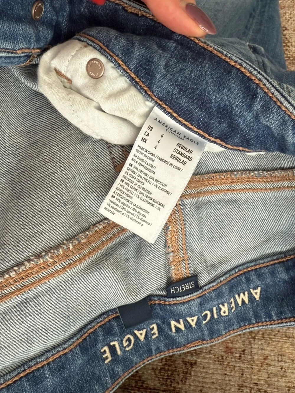 Lot of (4) Sz 6 Baggy Jeans | AE | Lucky - Picture 9 of 12